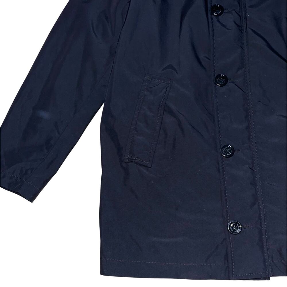 Burberry Men's Jacket Medium Black Zip Button Quilted Lining M Coat Quiet Luxury - Picture 7 of 16